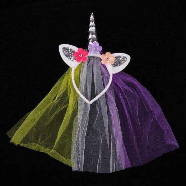 Sheer Unicorn Veil Headband